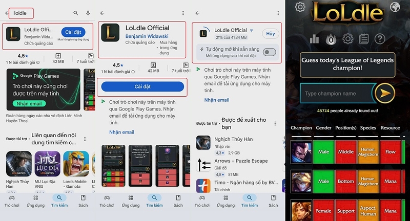 Tải về cho thiết bị Android