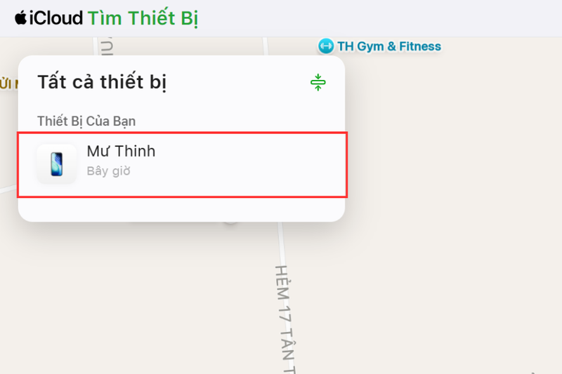 Chọn thiết bị
