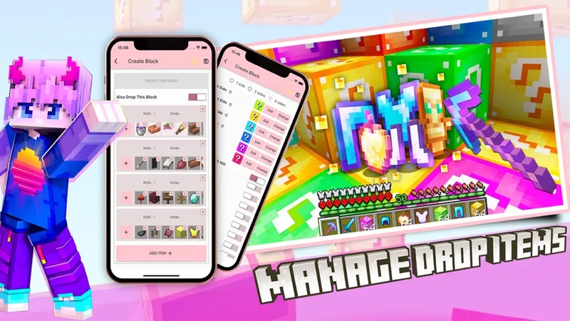Trình quản lý chức năng của Lucky Block for Minecraft