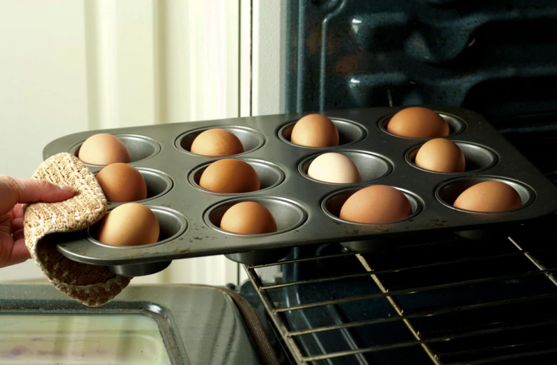 Bỏ trứng vào lò nướng