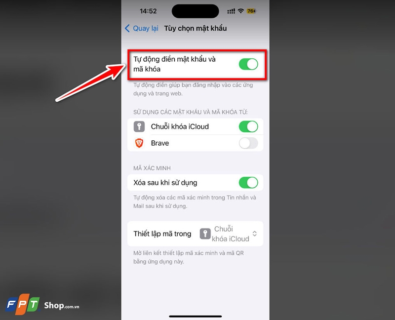 Lưu mật khẩu trên iPhone - 11