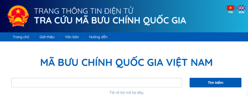 Truy cập website mabuuchinh.vn