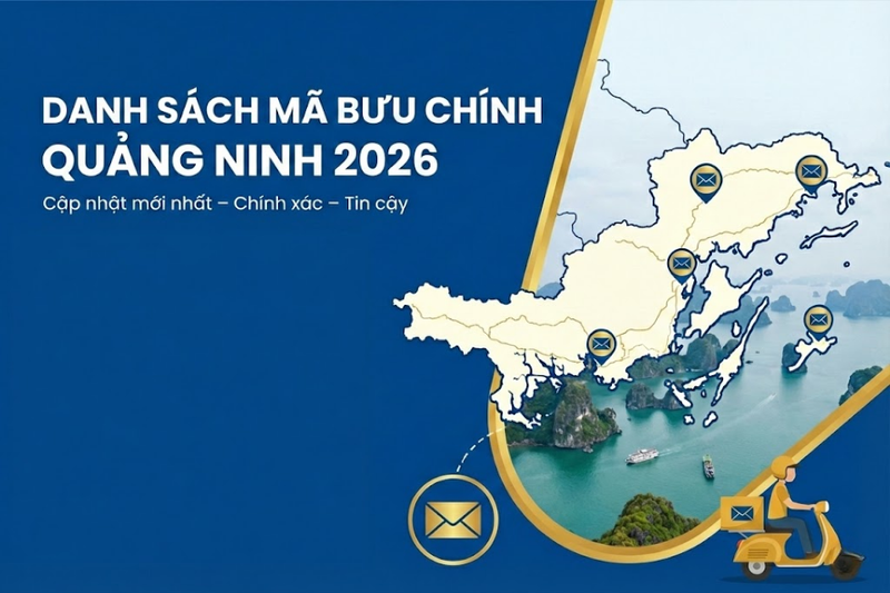 Danh sách mã bưu chính Quảng Ninh mới nhất 2026