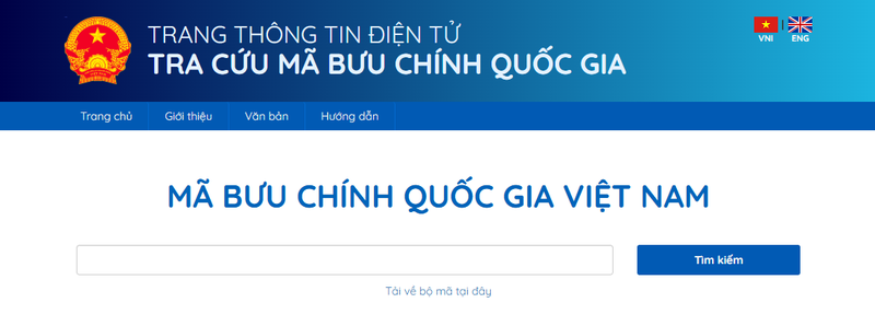 Truy cập website mabuuchinh.vn