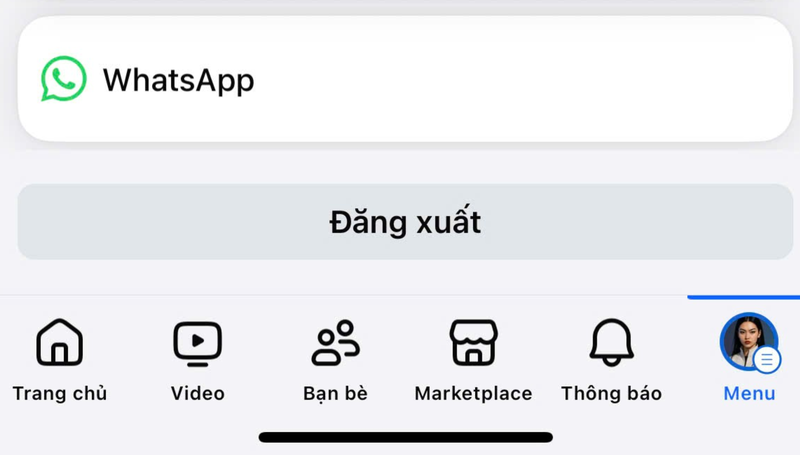 Đăng xuất và đăng nhập lại 1