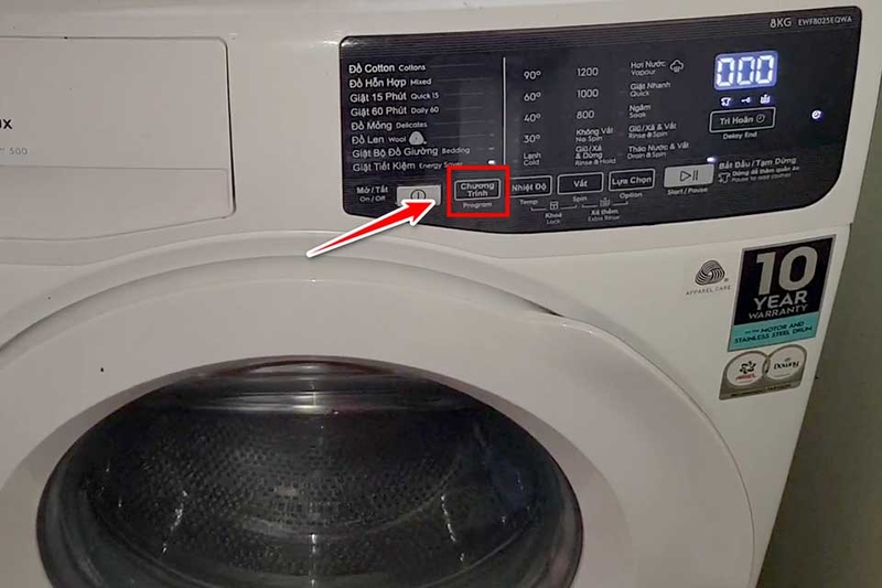 Mã lỗi máy giặt Electrolux - 04