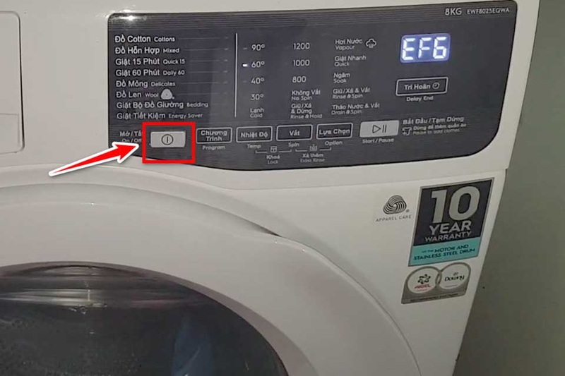 Mã lỗi máy giặt Electrolux - 02