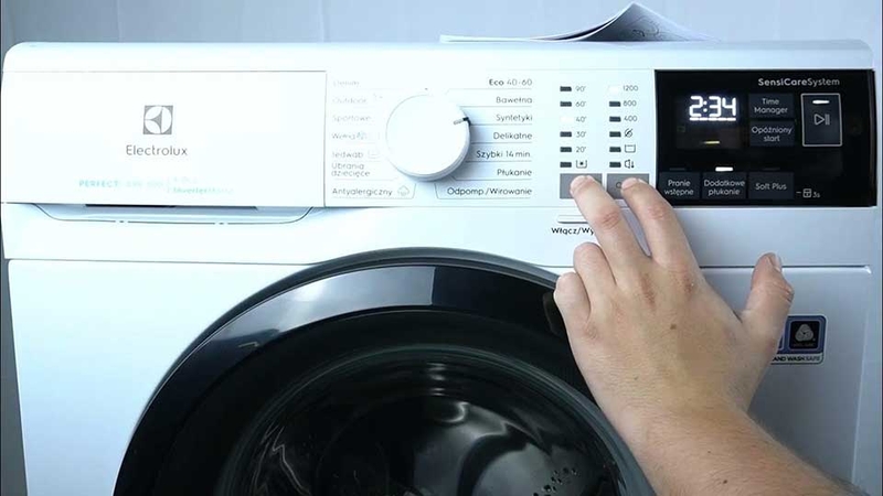 Mã lỗi máy giặt Electrolux - 01