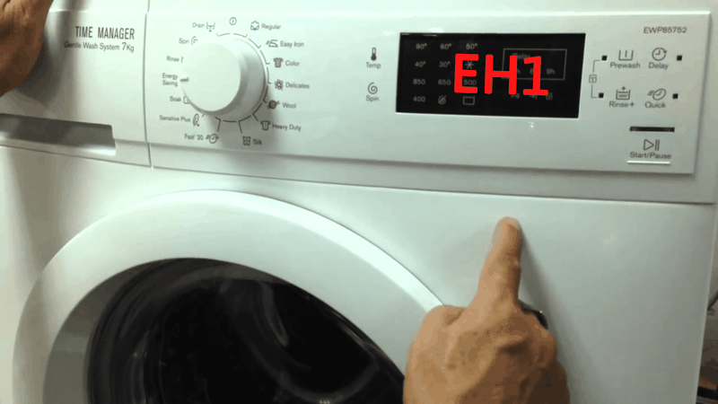 mã lỗi máy giặt Electrolux cửa ngang Inverter 12