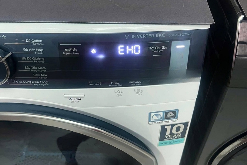 mã lỗi máy sấy electrolux