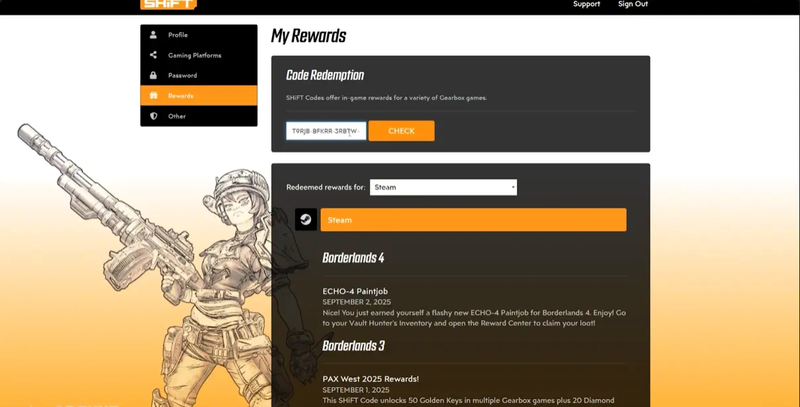mã Shift Borderlands 4 ảnh 2