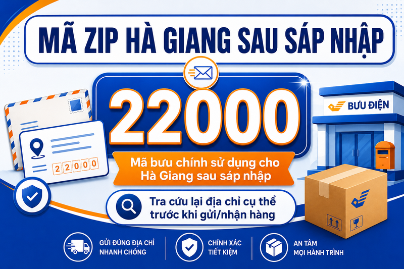Mã ZIP Hà Giang sau sáp nhập là gì?