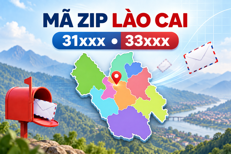 Mã ZIP Lào Cai sau sáp nhập là bao nhiêu?