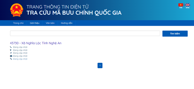 Nhập tên khu vực