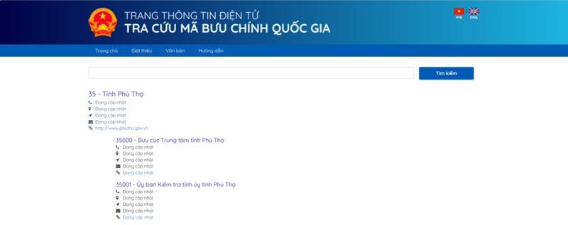 Hướng dẫn cách tra cứu mã ZIP Phú Thọ 2026 bước 3