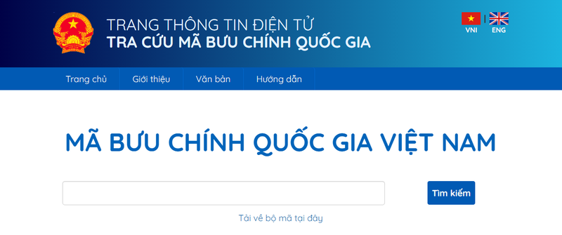 Website tra cứu mã ZIP