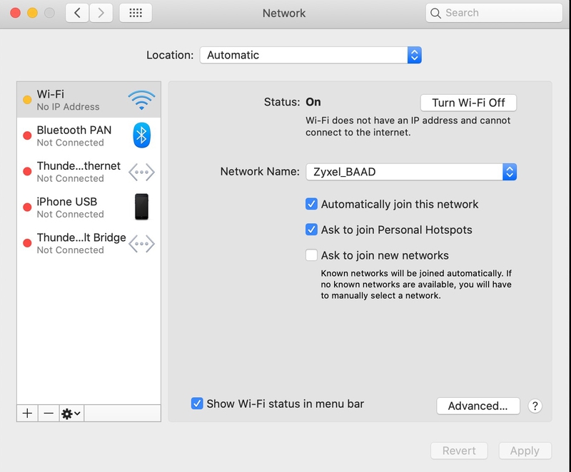 MacBook kết nối Wi-Fi nhưng không vào được mạng hình 12