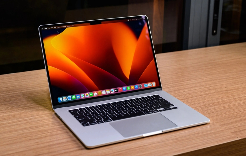 macbook màu bạc hình 4