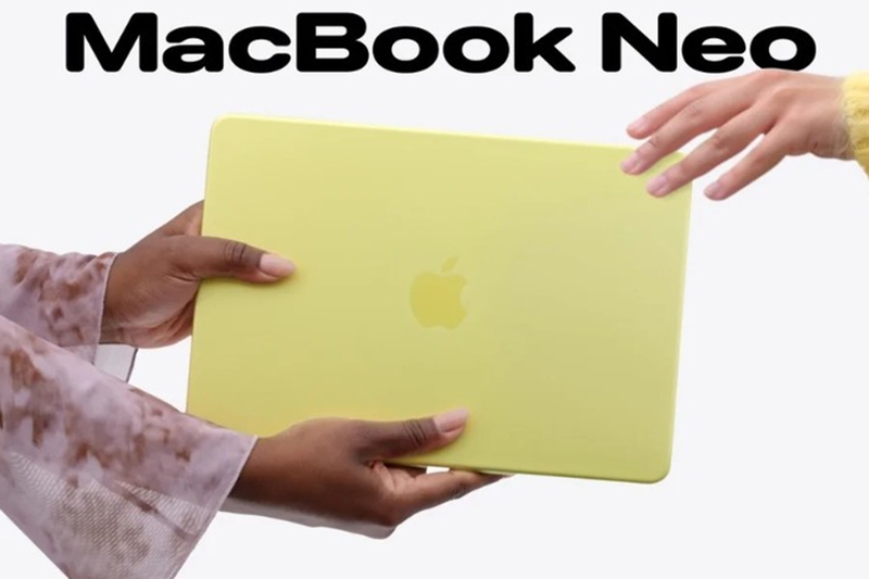 MacBook Neo Nhẹ nhàng, bền bỉ và dễ dàng mang đến lớp học