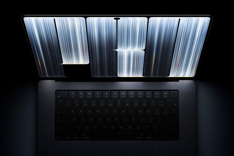 Màn hình PROLED XDR trên MacBook Pro đạt tỷ lệ tương phản 10.000.000:1, giúp thể hiện rõ chi tiết ở vùng sáng và tối.