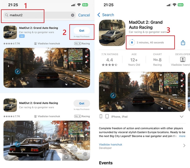 Cách tải MadOut 2: Grand Auto Racing trên App Store