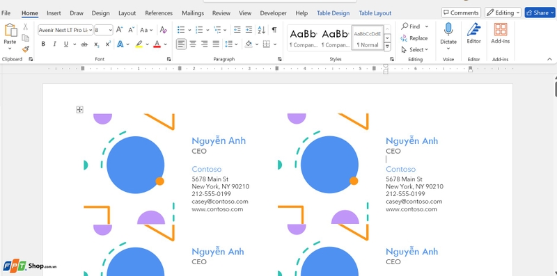 Mail Merge trong Excel ảnh 1