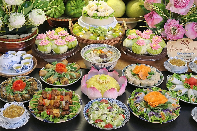 Cách làm cỗ chay rằm tháng 7 - 08
