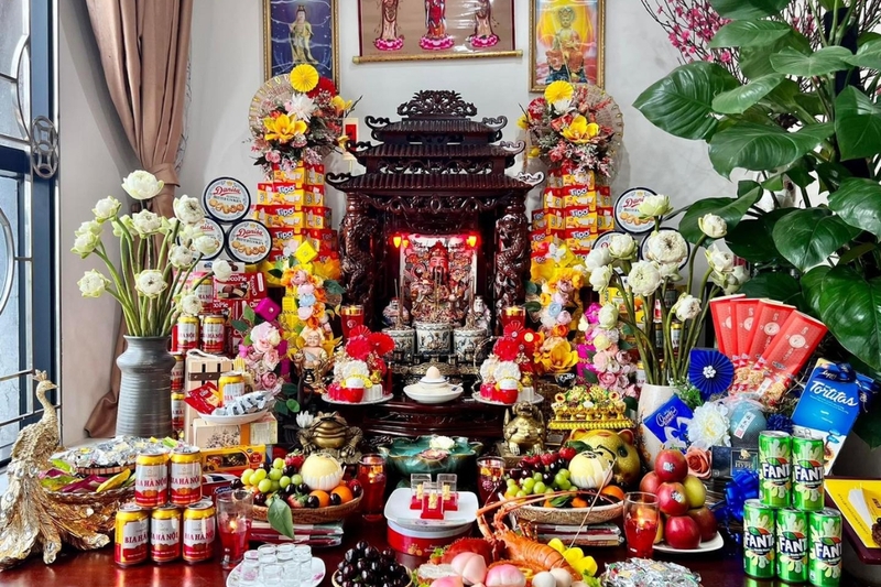 Mâm cúng Thần Tài 1