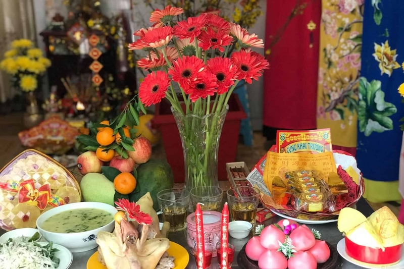 Mâm cúng Thần Tài 6