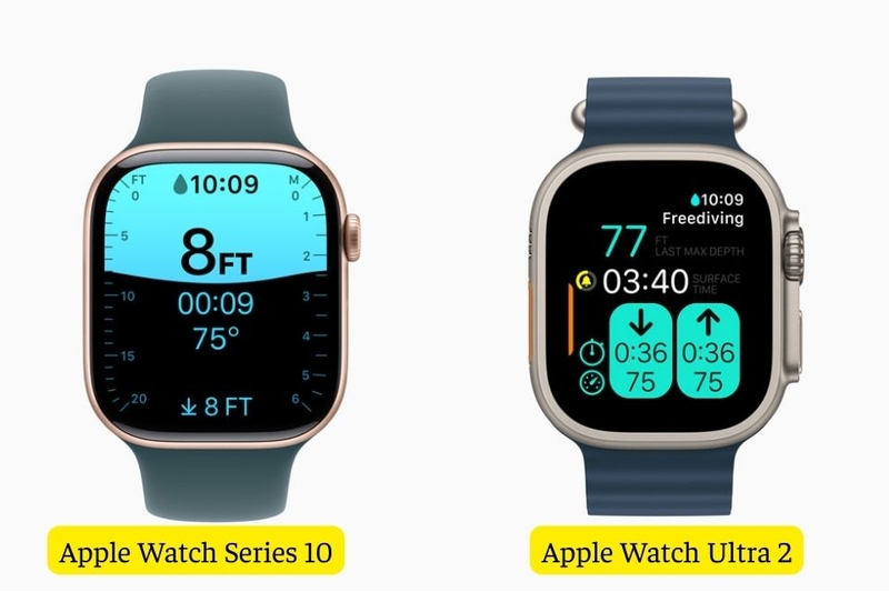 màn hình Apple Watch Series 10 và Ultra 2
