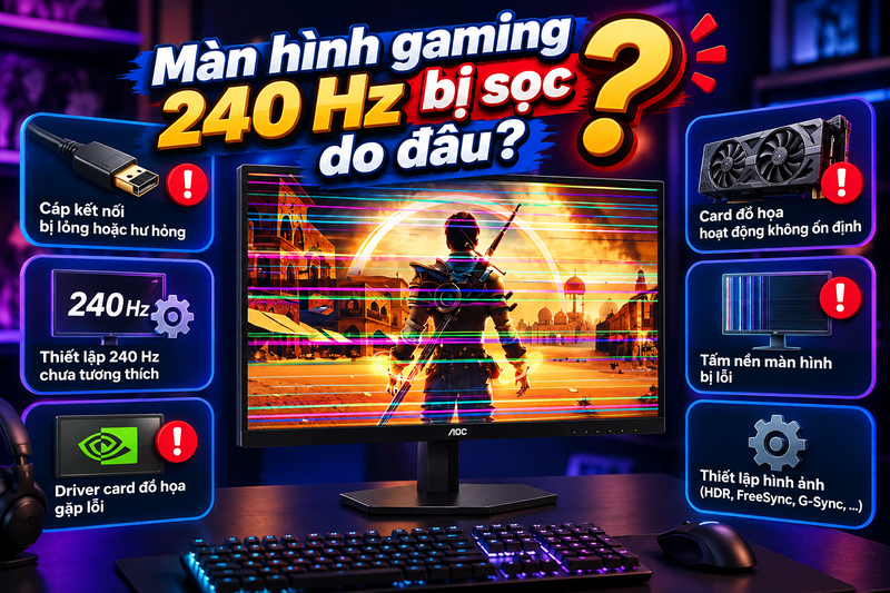 Màn hình gaming 240 Hz bị sọc - hình 1