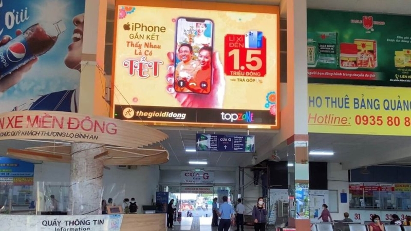 Lắp đặt tại các bến xe, nhà ga