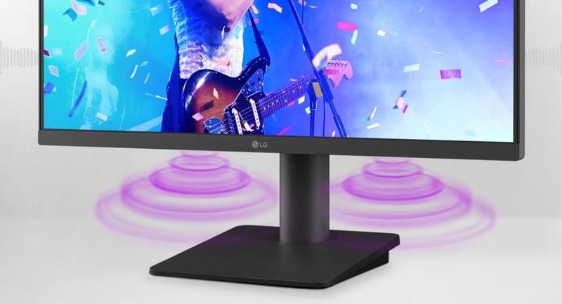 Màn hình LG 27MS570B-B - Loa stereo tích hợp giúp tiết kiệm không gian