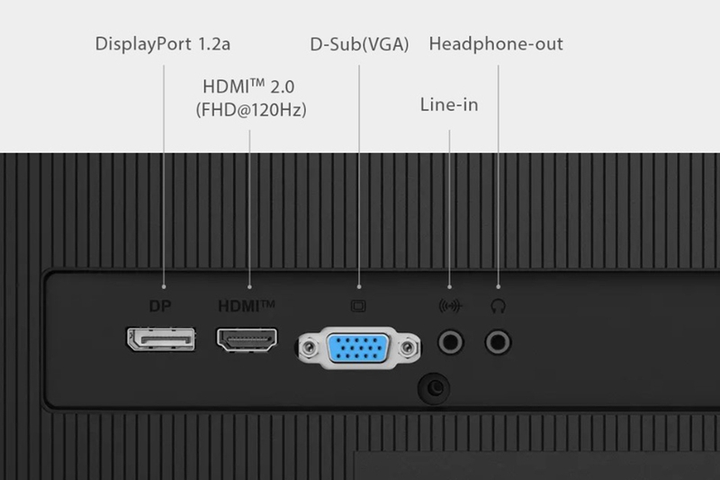 Màn hình MSI MP275 E2 - Kết nối linh hoạt, quản lý cáp kết nối thuận tiện