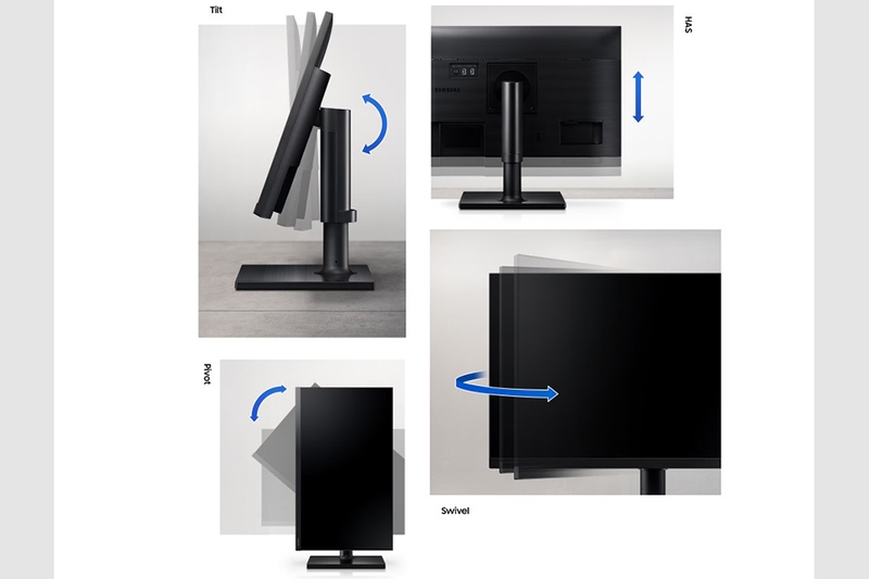 Màn hình Samsung LF27T450FQEXXV - Cấu trúc đặc biệt giúp nâng hạ độ cao