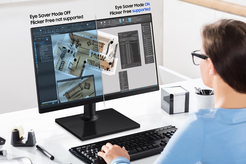 Màn hình Samsung LF27T450FQEXXV - Bảo vệ thị lực của bạn trong khi làm việc
