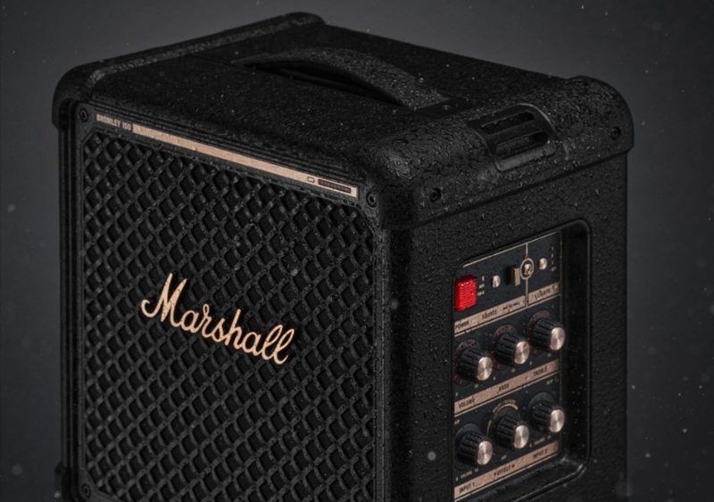 Chuẩn IP55 giúp Marshall Bromley 150 phù hợp hơn với các tình huống sử dụng ngoài trời.