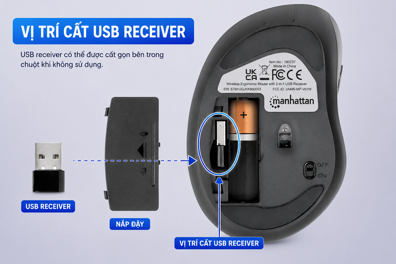 Khe cất USB