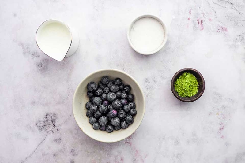 Matcha latte việt quất - 03