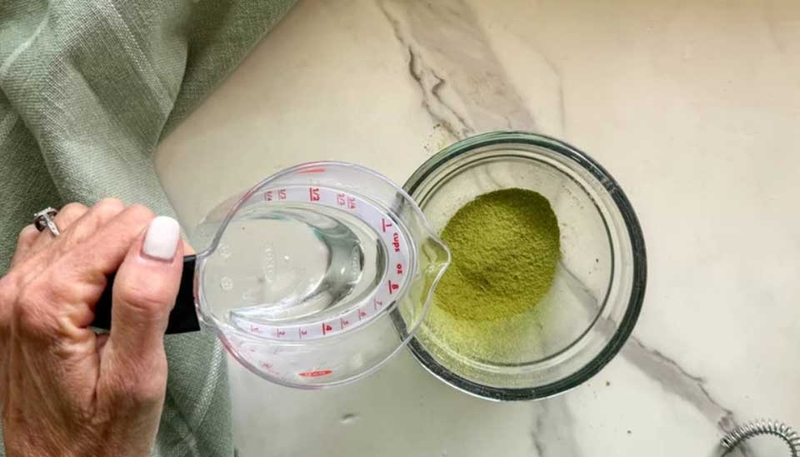 Matcha pudding - 06