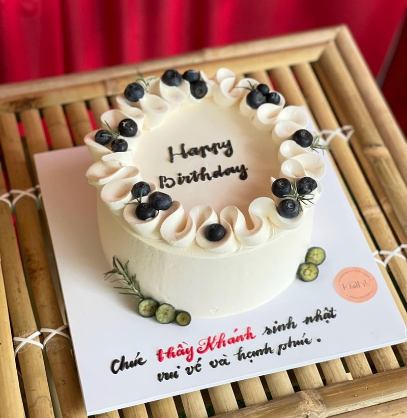Mẫu bánh kem phù hợp với những người yêu thích sự giản dị