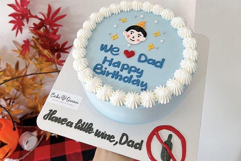 Mẫu bánh kem đẹp tặng bố mẹ