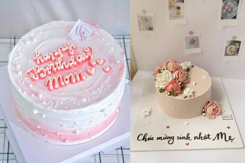 Mẫu bánh kem đẹp tặng bố mẹ
