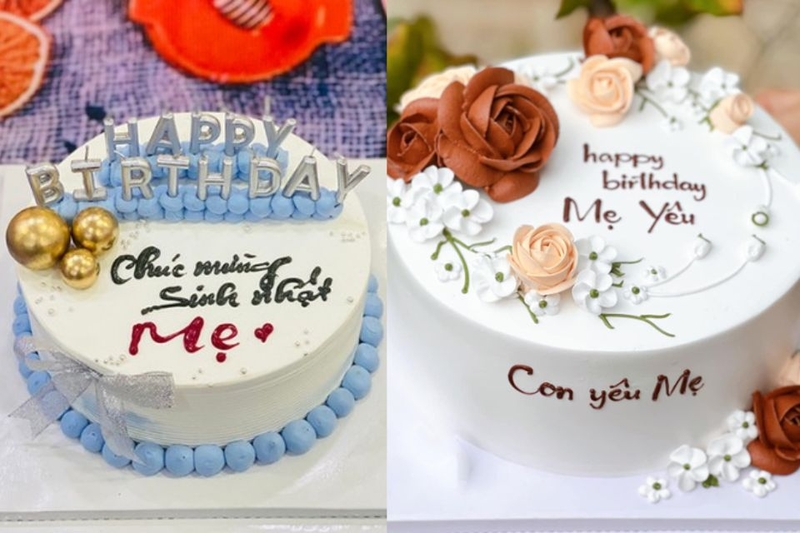 Mẫu bánh kem đẹp tặng bố mẹ