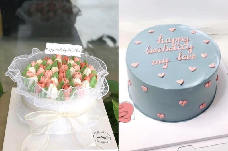 Các mẫu bánh kem cho người yêu, vợ/chồng