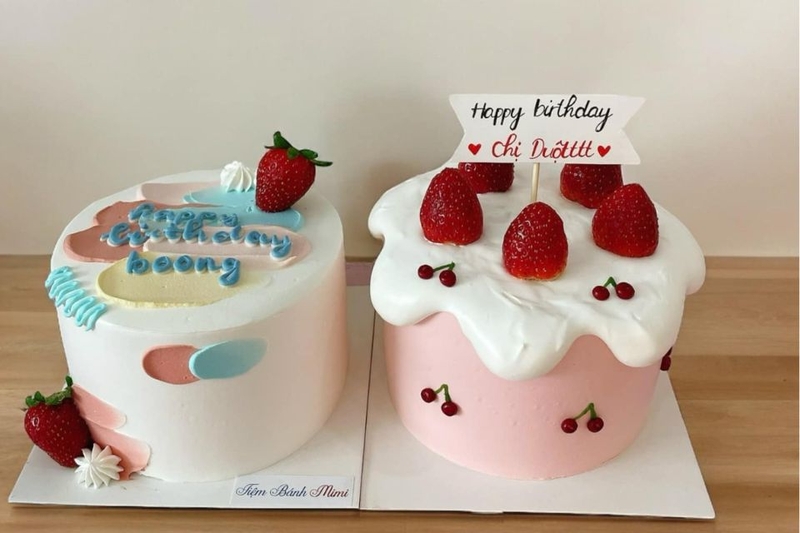 Mẫu bánh kem đẹp cho anh chị em và bạn bè