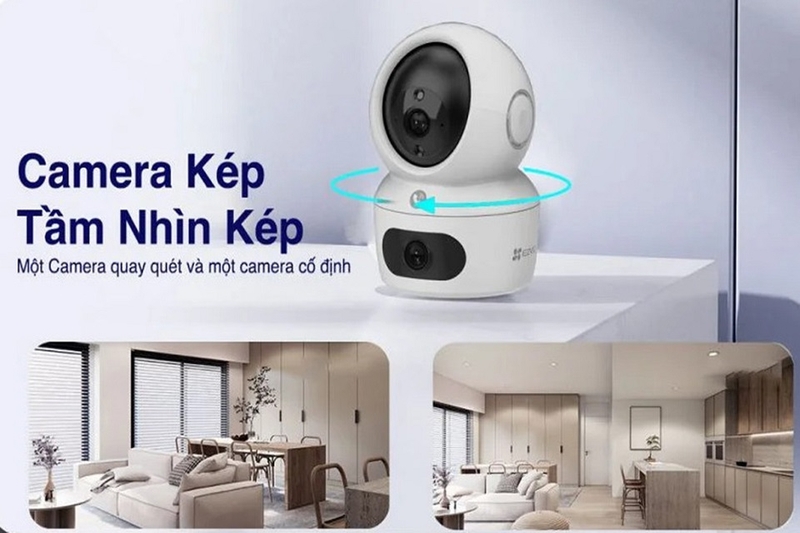 Camera giám sát IP 2K Ezviz H7C Dual 8M