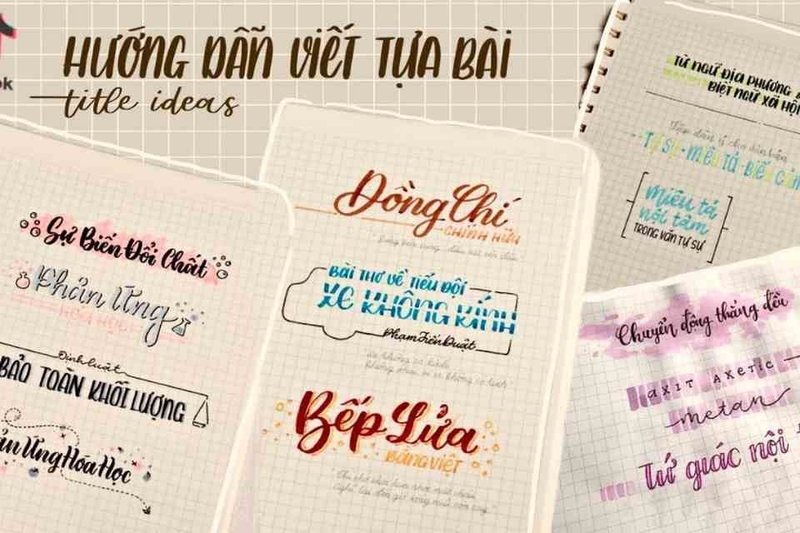 Các mẫu chữ đặt tiêu đề ấn tượng