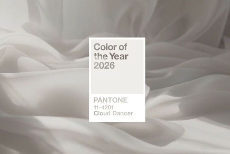Màu của năm 2026 Cloud Dancer 2
