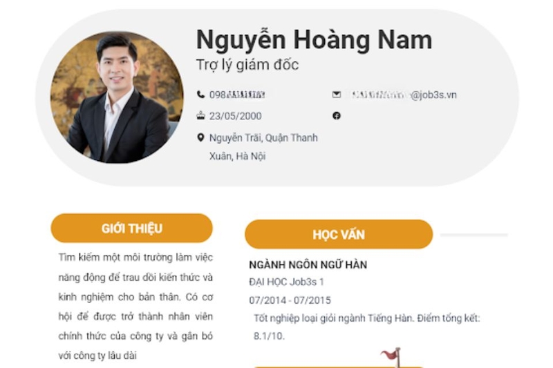 Giới thiệu bản thân
